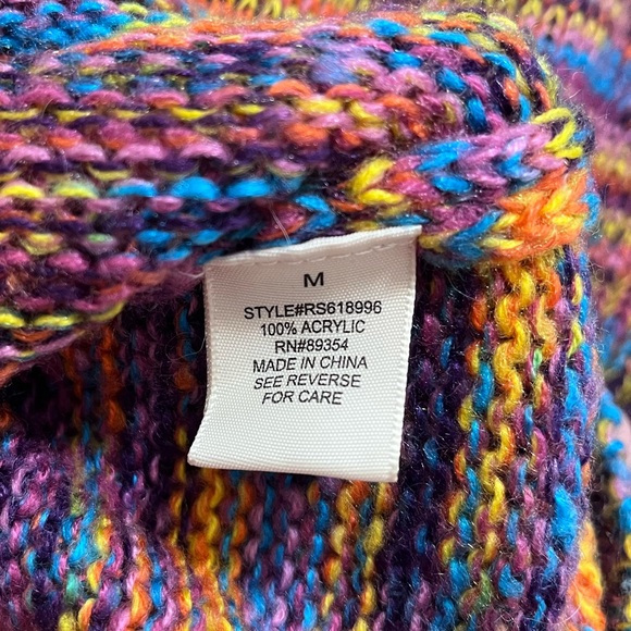 Medium No Comment Multi Color Sweater - Picture 5 of 5